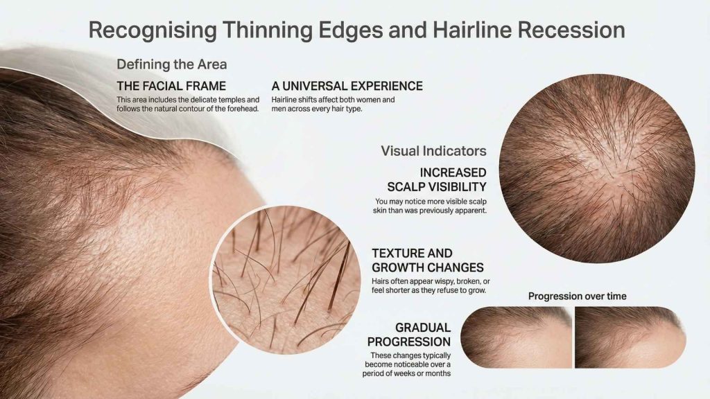 What Defines Thinning Edges and Hairline Changes