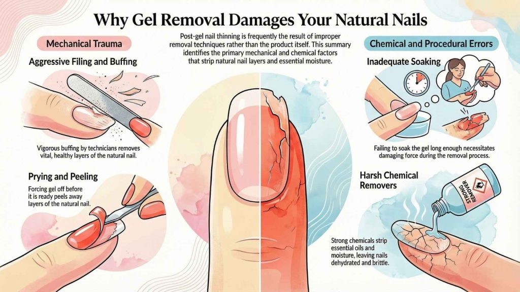 Common Causes of Thin Nails Post-Removal