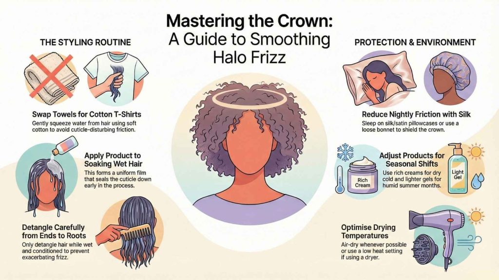 Manage Stubborn Halo Frizz