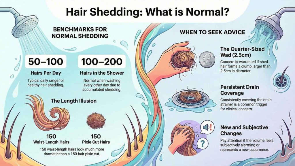 Hair Falling Out in Clumps in the Shower Normal Shed vs. a Concerning Clump