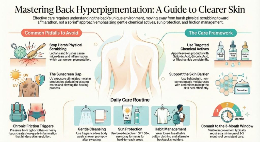 Mastering Back Hyperpigmentation Care
