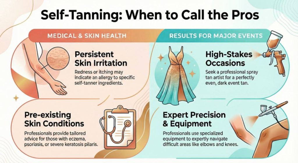 Self-Tanning Call the Pros