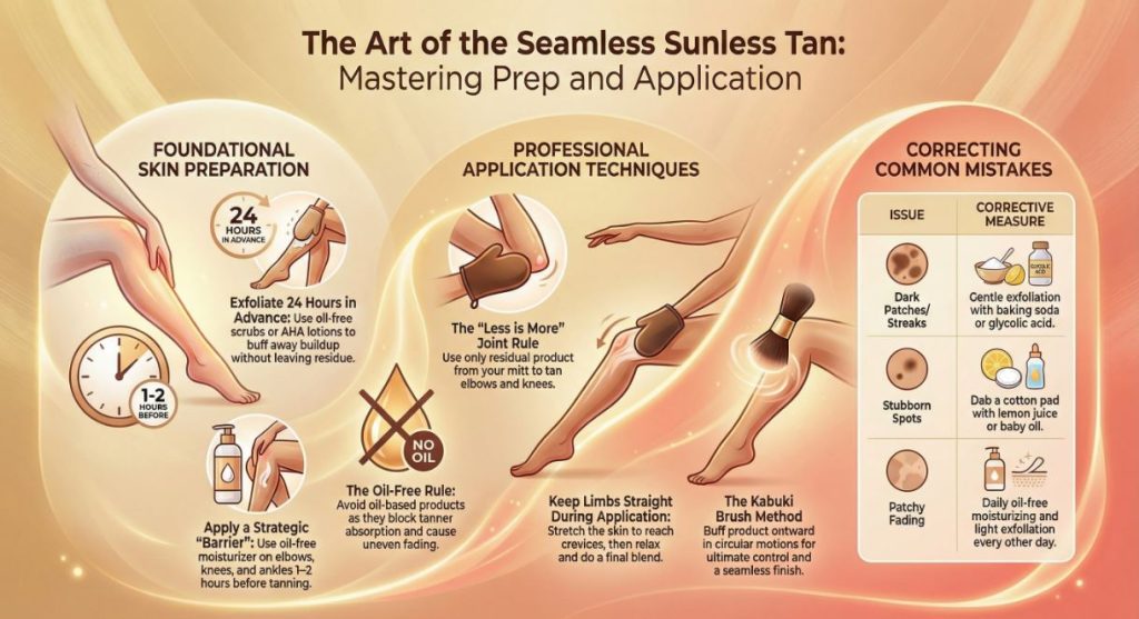 The Art of Seamless Sunless Tan
