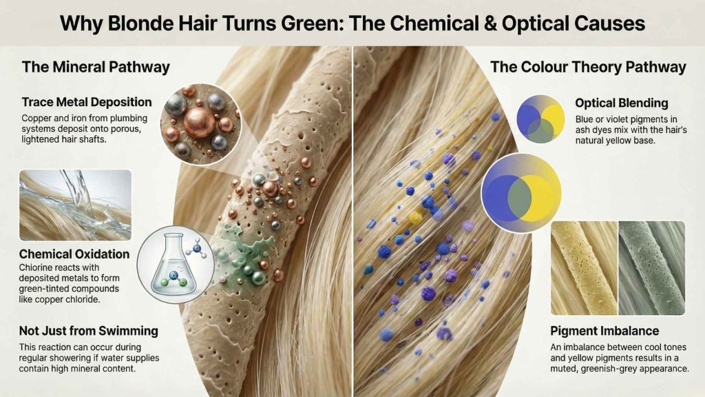 why Blonde Hair Turning Green