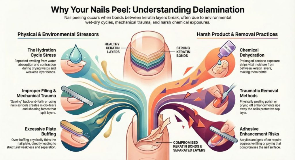 Why Your Nails Peel Delamination Causes